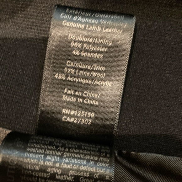 NEW Mackage black leather jacket, size XS - Picture 15 of 16